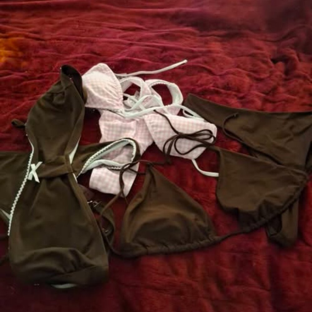 NEW NEVER WORN 3 SHEIN  BIKINI BUNDLE SIZE XL